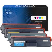Toner compatible Brother TN-421 - 4 couleurs - Multipack