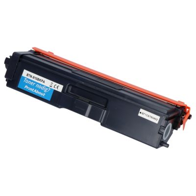 PrintAbout Huismerk vervangt Brother TN-910BK Toner Zwart Extra hoge capaciteit