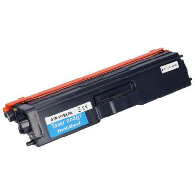 PrintAbout Huismerk vervangt Brother TN-910BK Toner Zwart Extra hoge capaciteit