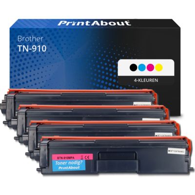 Huismerk Brother TN-910 Toner 4-kleuren Multipack Extra hoge capaciteit