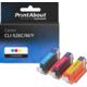 Cartouche compatible Canon CLI-526C/M/Y - 3-couleurs - Multipack