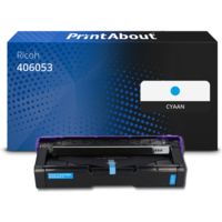 Huismerk Ricoh 406053 (406097) Toner Cyaan