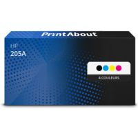 Toner compatible HP 205A (CF530A) - 4 couleurs - Multipack