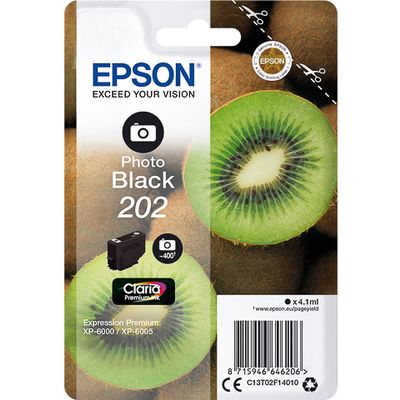Epson 202 (C13T02F14010) - Noir photo - Cartouche d'encre