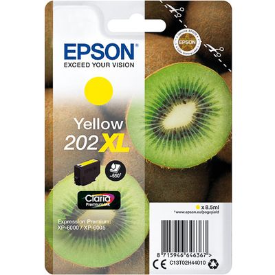 Epson 202XL (C13T02H44010) - Jaune - Cartouche d'encre - Grande capacité