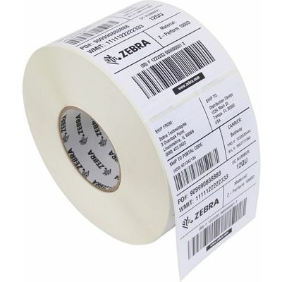 Zebra 3006777-T - (100 mm x 50 mm) 4 rouleaux - Noir sur blanc - Étiquette