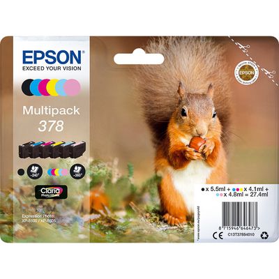 Epson 378 (C13T37884010) Inktcartridge 6-kleuren Multipack