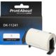 PrintAbout Huismerk vervangt Brother DK-11241 Etiket Zwart op wit (102 mm x 152  mm)