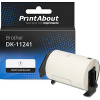 Étiquette compatible Brother DK-11241 - (102 mm x 152 mm) - Noir sur blanc
