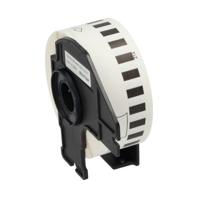 Huismerk Brother DK-22214 Etiket Zwart op wit (12  mm)