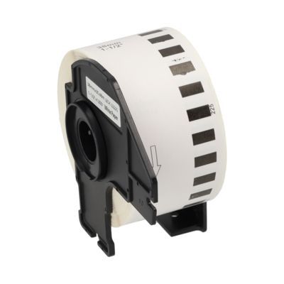 PrintAbout Huismerk vervangt Brother DK-22225 Etiket Zwart op wit (38  mm)