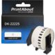 PrintAbout Huismerk vervangt Brother DK-22225 Etiket Zwart op wit (38  mm)