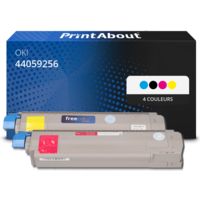 Toner compatible OKI 44059256 - 4 couleurs - Multipack