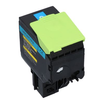 Toner compatible Lexmark 80C2HC0 (802HC) - Cyan - Grande capacité