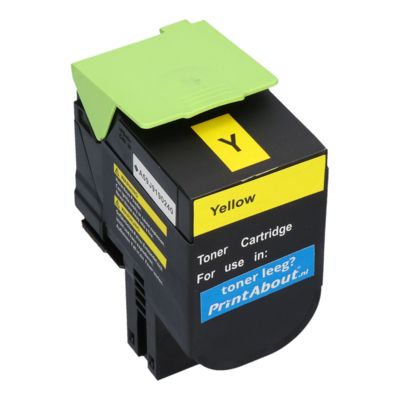 Toner compatible Lexmark 80C2HY0 (802HY) - Jaune - Grande capacité