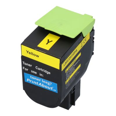 Toner compatible Lexmark 80C2HY0 (802HY) - Jaune - Grande capacité