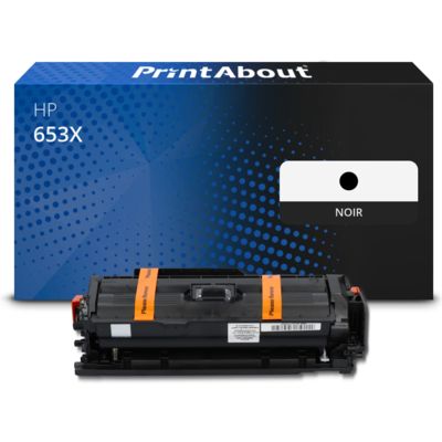 Toner compatible HP 653X (CF320X) - Noir - Grande capacité
