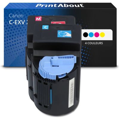 Toner compatible Canon C-EXV 21  - 4 couleurs - Multipack