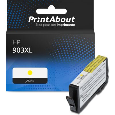 Cartouche compatible HP 903XL (T6M11AE) - Jaune - Grande capacité