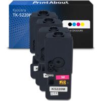 Toner compatible Kyocera TK-5220K - 4 couleurs - Multipack