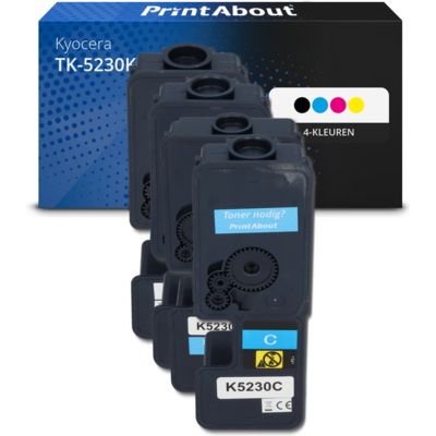 Huismerk Kyocera TK-5230K Toner 4-kleuren Multipack