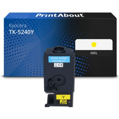 Huismerk Kyocera TK-5240Y Toner Geel