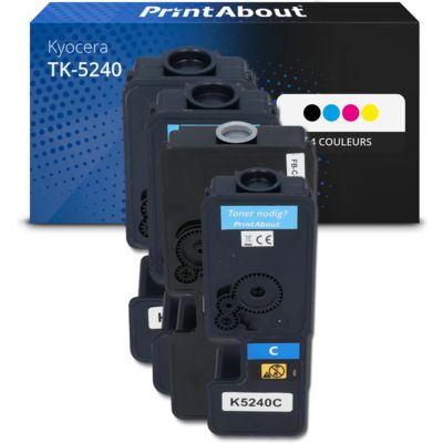 Toner compatible Kyocera TK-5240 - 4 couleurs - Multipack