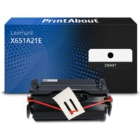 Huismerk Lexmark X651A21E Toner Zwart