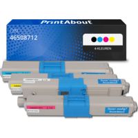 Huismerk OKI 46508712 Toner 4-kleuren Multipack