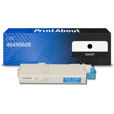Huismerk OKI 46490608 Toner Zwart