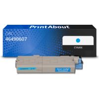 Huismerk OKI 46490607 Toner Cyaan