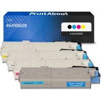 Huismerk OKI 46490608 Toner 4-kleuren Multipack