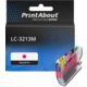 PrintAbout Huismerk vervangt Brother LC-3213M Inktcartridge Magenta Hoge capaciteit