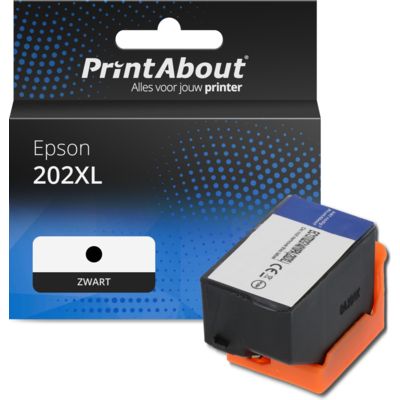 Huismerk Epson 202XL (C13T02G14010) Inktcartridge Zwart Hoge capaciteit