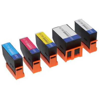 Cartouche compatible Epson 202XL (C13T02E74010) - 5 couleurs - Grande capacité - Multipack
