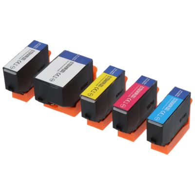 Cartouche compatible Epson 202XL (C13T02E74010) - 5 couleurs - Grande capacité - Multipack