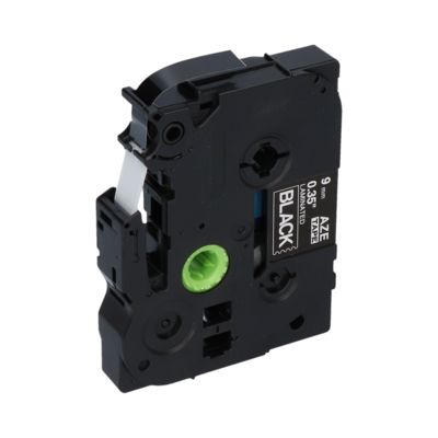 Ruban compatible Brother TZe-325 - (9 mm) - Blanc sur noir