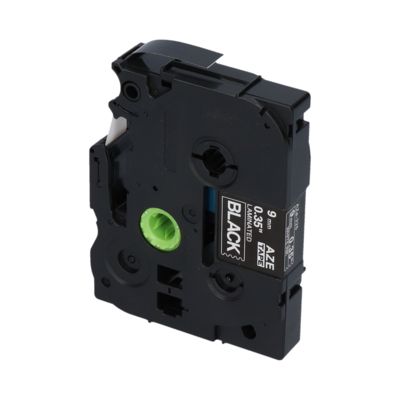 Ruban compatible Brother TZe-325 - (9 mm) - Blanc sur noir