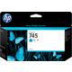 HP 745 (F9J97A) - Cyan - Cartouche d'encre