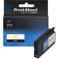 Huismerk HP 711 (CZ132A) Inktcartridge Geel
