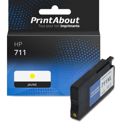 Cartouche compatible HP 711 (CZ132A) - Jaune