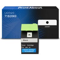 Huismerk Lexmark 71B20K0 Toner Zwart
