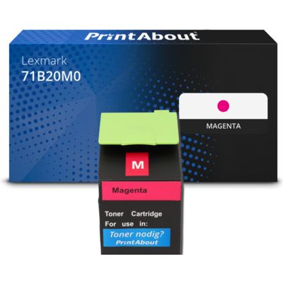 Huismerk Lexmark 71B20M0 Toner Magenta