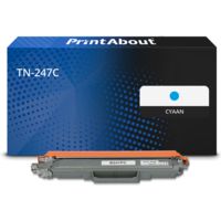 PrintAbout Huismerk vervangt Brother TN-247C Toner Cyaan Hoge capaciteit