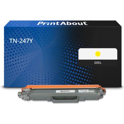 PrintAbout Huismerk vervangt Brother TN-247Y Toner Geel Hoge capaciteit