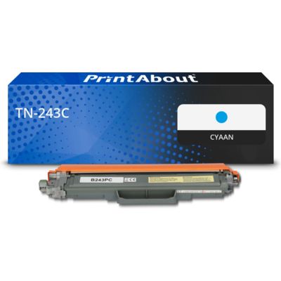 PrintAbout Huismerk vervangt Brother TN-243C Toner Cyaan