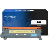 PrintAbout Huismerk vervangt Brother TN-2220 Toner 2x Zwart Extra hoge capaciteit - Multipack