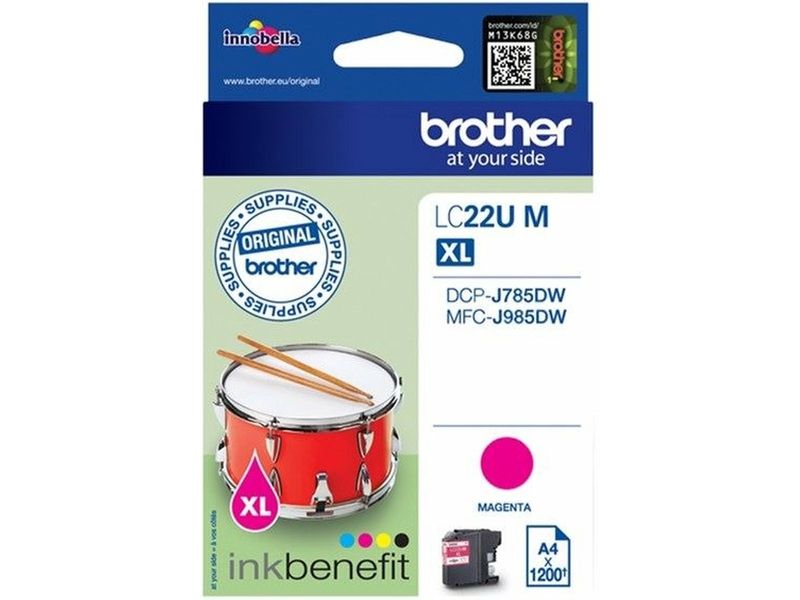 Brother Lc-22UM inktcartridge Origineel Hoog (Xl) rendement Magenta