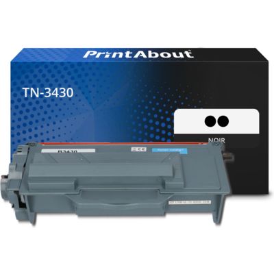 Toner compatible Brother TN-3430 - pack de 2 - Noir - Multipack