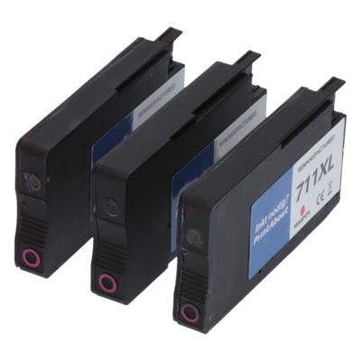 Huismerk HP 711 (CZ135A) Inktcartridge 3x Magenta - Multipack